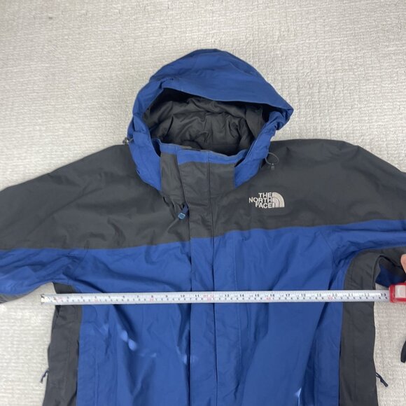 Vintage Y2K The North Face Shell Jacket Men L Blue/Grey Full Zip Hyvent Hooded - Picture 14 of 16